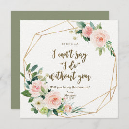 私の花嫁のカードboho赤面フローラ 招待状