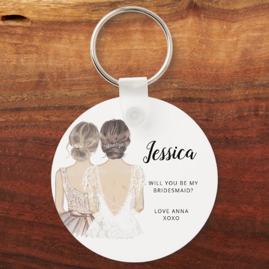 私の花嫁のキーリングになってくれるか? キーホルダー (正面)