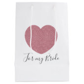 私の花嫁のギフトバッグのため ミディアムペーパーバッグ (裏面)