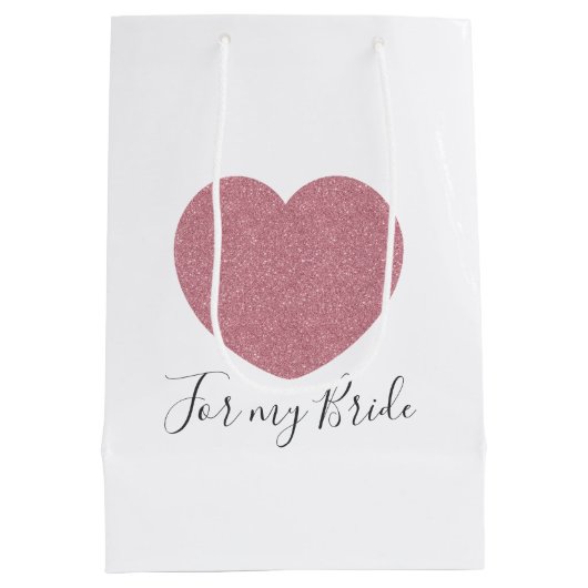 私の花嫁のギフトバッグのため ミディアムペーパーバッグ (裏面)