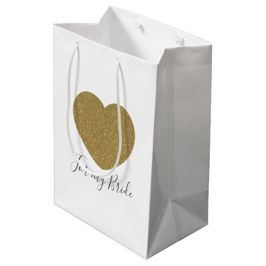 私の花嫁のギフトバッグのため ミディアムペーパーバッグ (裏面アングル)