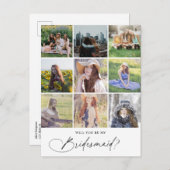 私の花嫁のシックなスクリプトフォトになる インビテーションポストカード (正面/裏面)
