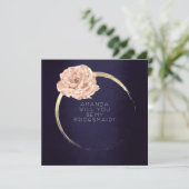 私の花嫁のシャンペーン金ゴールドバラ海軍 招待状 (スタンド正面)