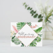 私の花嫁のトロピカルパームの水の色になるかどうか 案内ポストカード (スタンド正面)