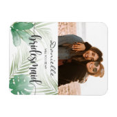 私の花嫁のトロピカルモンステラのマグネットになってくれるか? マグネット (横)