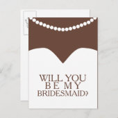 私の花嫁のドレスと真珠を貰えるか インビテーションポストカード (正面/裏面)