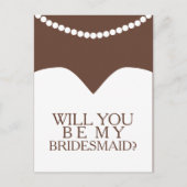 私の花嫁のドレスと真珠を貰えるか インビテーションポストカード (正面)