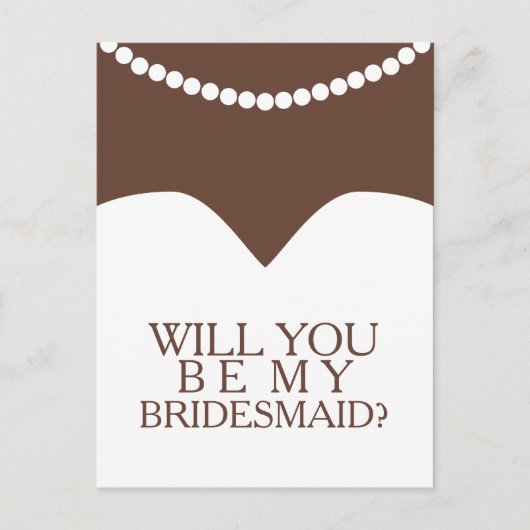 私の花嫁のドレスと真珠を貰えるか インビテーションポストカード (正面)