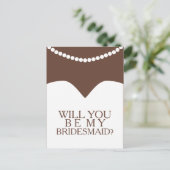 私の花嫁のドレスと真珠を貰えるか インビテーションポストカード (スタンド正面)