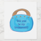 私の花嫁のバミューダ名門私立校風のバッグの財布か ワインラベル (シングルラベル)