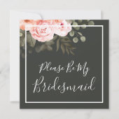 私の花嫁のピンクエレガントのフローラ 招待状 (正面)