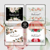 私の花嫁のピンクマグノリア水彩色になりませんか？ 招待状