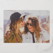 私の花嫁のフォイル招待状 箔招待状 (裏面)