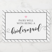 私の花嫁のプロポーザルきらめくワイン スパークリングワインラベル (シングルラベル)