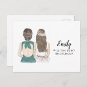 私の花嫁のプロポーザルのカードか ポストカード (正面/裏面)