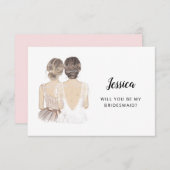 私の花嫁のプロポーザルのカードか 招待状 (正面/裏面)