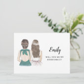 私の花嫁のプロポーザルのフラットカードか 招待状 (スタンド正面)