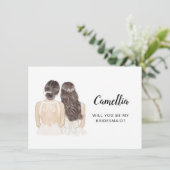 私の花嫁のプロポーザルのフラットカードか 招待状 (スタンド正面)