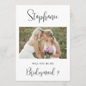 私の花嫁のプロポーザルの写真カードになる 招待状 (正面)