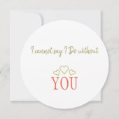 私の花嫁のプロポーザルフローラリース 招待状 (裏面)