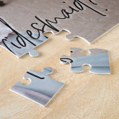 私の花嫁のプロポーズの写真カスタムは? ジグソーパズル (側面)