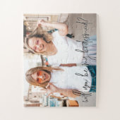 私の花嫁のプロポーズの写真カスタムは? ジグソーパズル (縦)