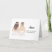 私の花嫁のプロポーズの折り畳みカードか カード (正面)