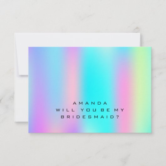 私の花嫁のホログラフィーになる? 招待状 (正面)