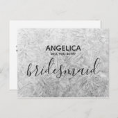 私の花嫁のホワイトウッドのMDFか インビテーションポストカード (正面/裏面)