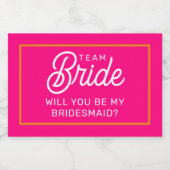 私の花嫁のミニワインきらめくのラベル スパークリングワインラベル (シングルラベル)