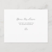 私の花嫁のメイクおもしろい衣服醜いドレスInvita インビテーションポストカード (裏面)