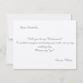 私の花嫁のメイドか、金ゴールドハートテンプレート 招待状 (裏面)