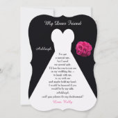 私の花嫁のメイドで黒いバラを着るか 招待状 (正面)