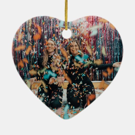 私の花嫁のメイドと友最高の人のクリスマス飾り セラミックオーナメント (裏面)