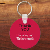 私の花嫁のメイドになってくれてありがとう キーホルダー (正面)