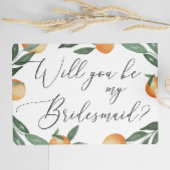 私の花嫁のメイドになってくれないか。ガーデン結婚シトラス インビテーションポストカード