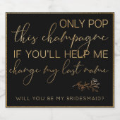 私の花嫁のメイドになってくれないか? スパークリングワインラベル (シングルラベル)