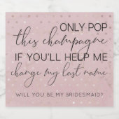 私の花嫁のメイドになってくれないか? スパークリングワインラベル (シングルラベル)