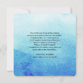 私の花嫁のメイドになってくれないか。ビーチシーサイドシーシェル 招待状 (裏面)