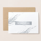 私の花嫁のメイドになってくれないか。ビーチシーサイドラグジュアリー 箔カード (封筒付き正面)