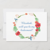 「私の花嫁のメイドになってくれないか」フローラ 招待状 (正面)