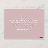 私の花嫁のメイドになってくれないか。ヴィンテージ桃色 ポストカード (裏面)