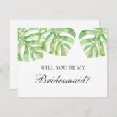 私の花嫁のメイドになってくれないか。熱帯結婚夏 招待状 (正面/裏面)