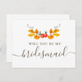私の花嫁のメイドになってくれないか。秋の植物 ポストカード (正面/裏面)