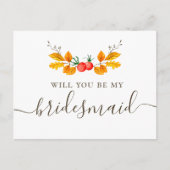 私の花嫁のメイドになってくれないか。秋の植物 ポストカード (正面)