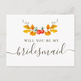私の花嫁のメイドになってくれないか。秋の植物 ポストカード