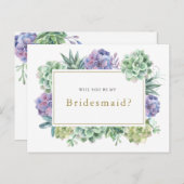 「私の花嫁のメイドになってくれない？」というプロポーザルのカード 案内ポストカード (正面/裏面)