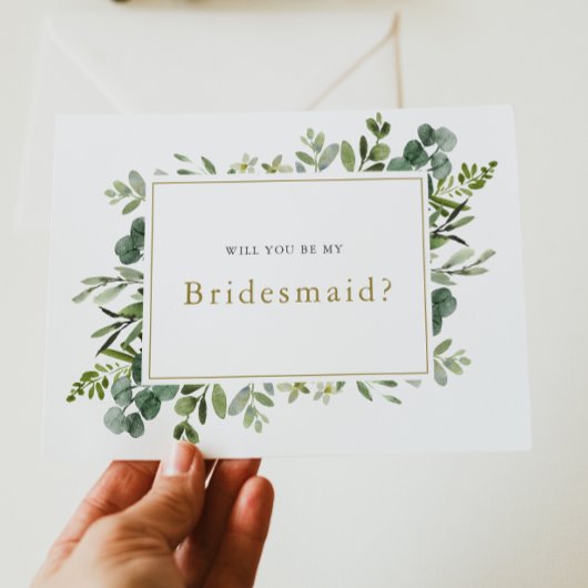 「私の花嫁のメイドになってくれない?」というプロポーザルのカード 案内ポストカード