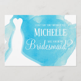 私の花嫁のメイドになってくれない？の結婚ガウンの水色 招待状