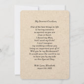 私の花嫁のメイドになってくれない？ひま素朴花 招待状 (裏面)